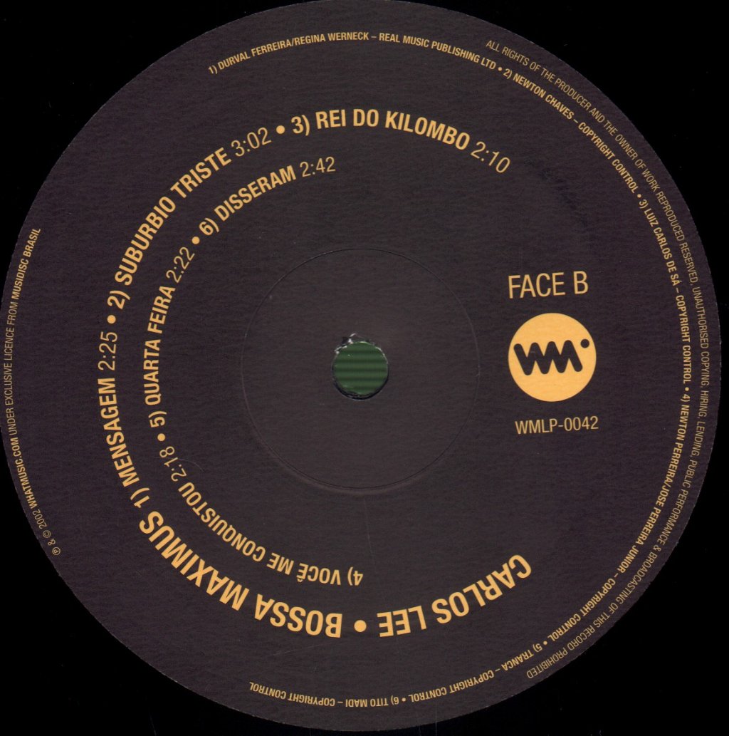 Carlos Lee - Bossa Maximus - Lp