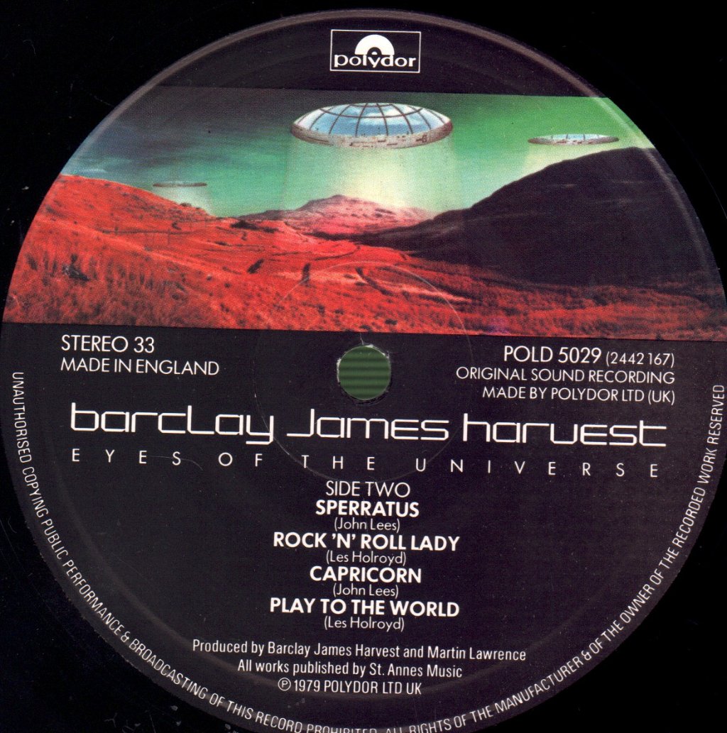 Barclay James Harvest - Eyes Of The Universe - Lp