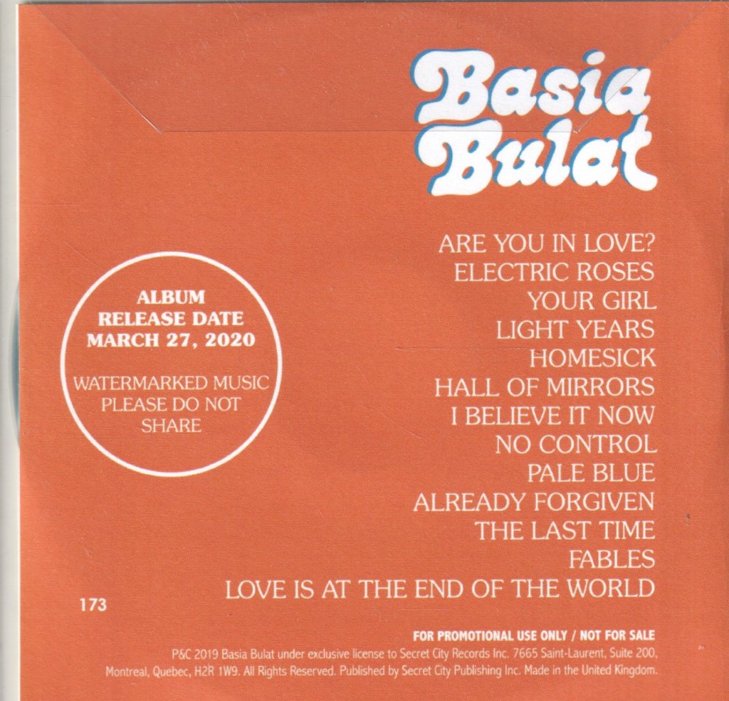 Basia Bulat - Are You In Love? - Cdr