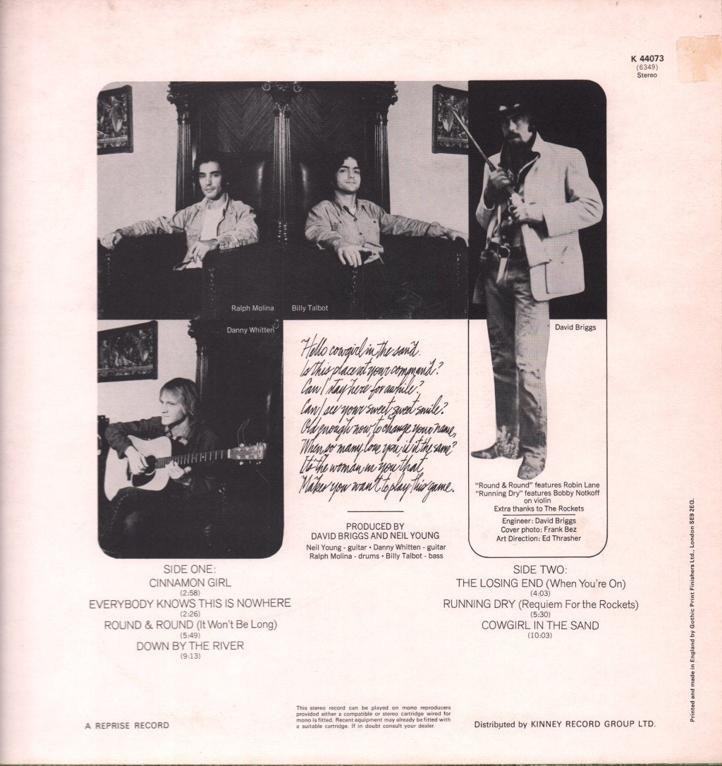 Neil Young With Crazy Horse - Everybody Knows This Is Nowhere - Lp