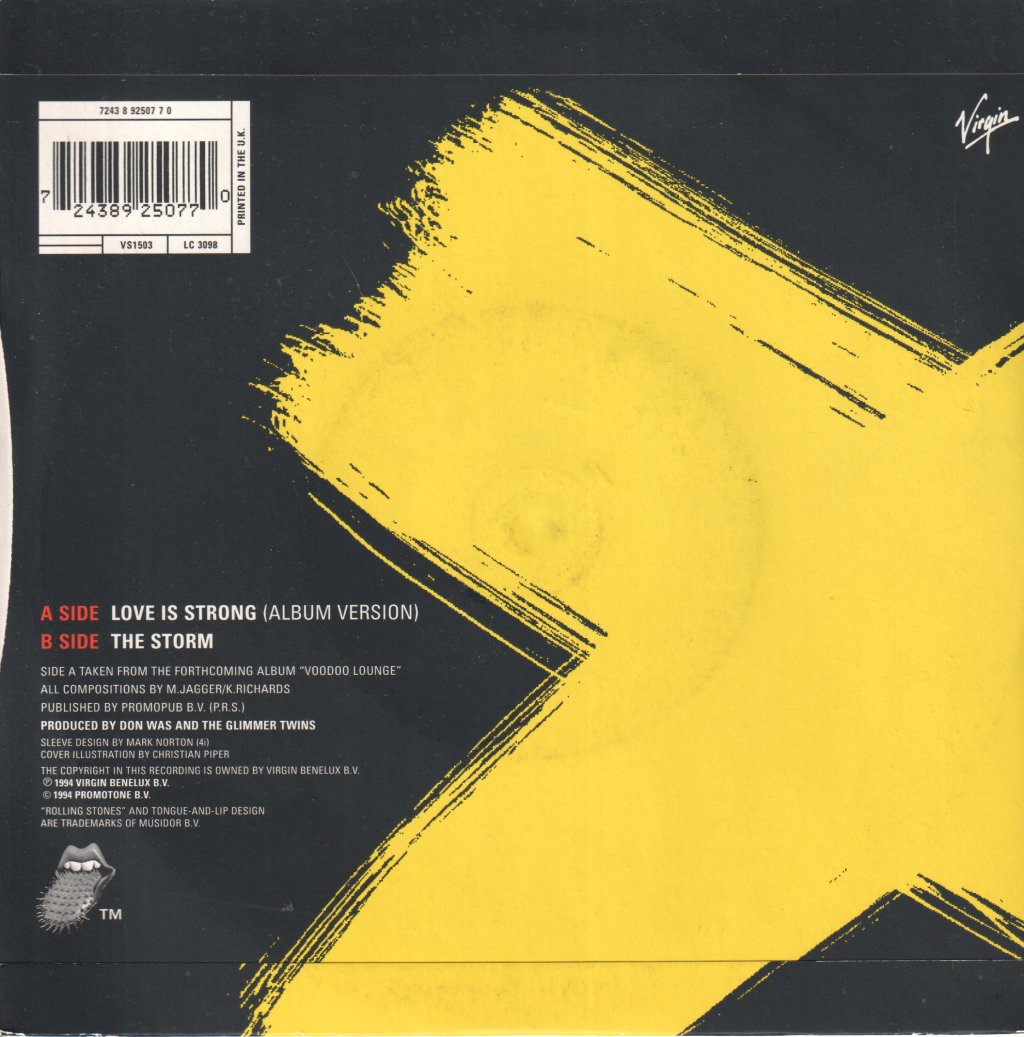 Rolling Stones - Love Is Strong - 7 Inch