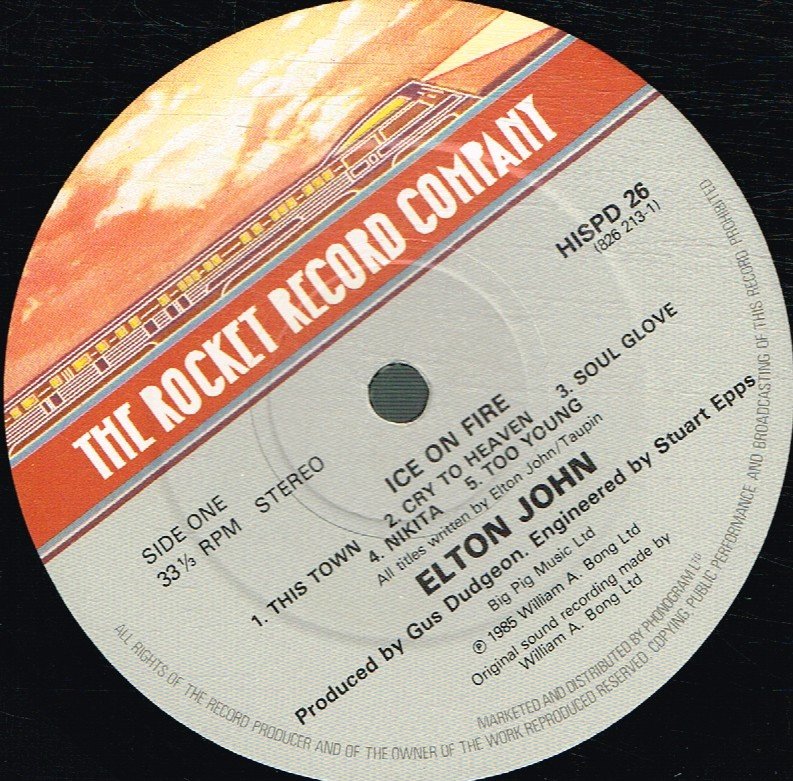 Elton John - Ice On Fire - Lp