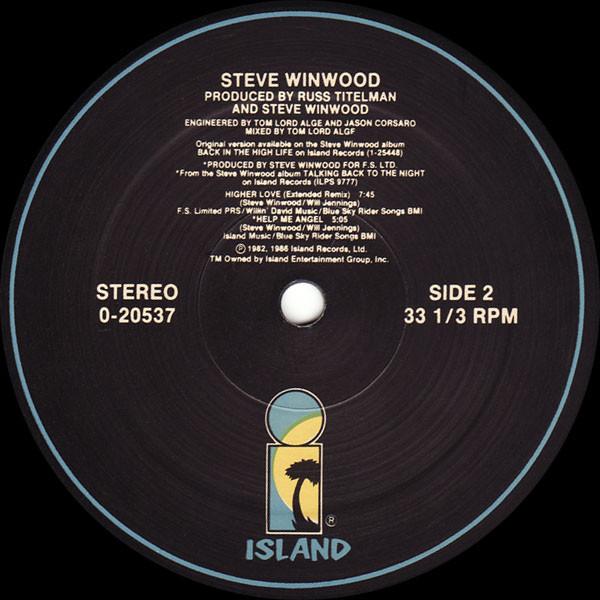 Steve Winwood - Freedom Overspill - 12 Inch
