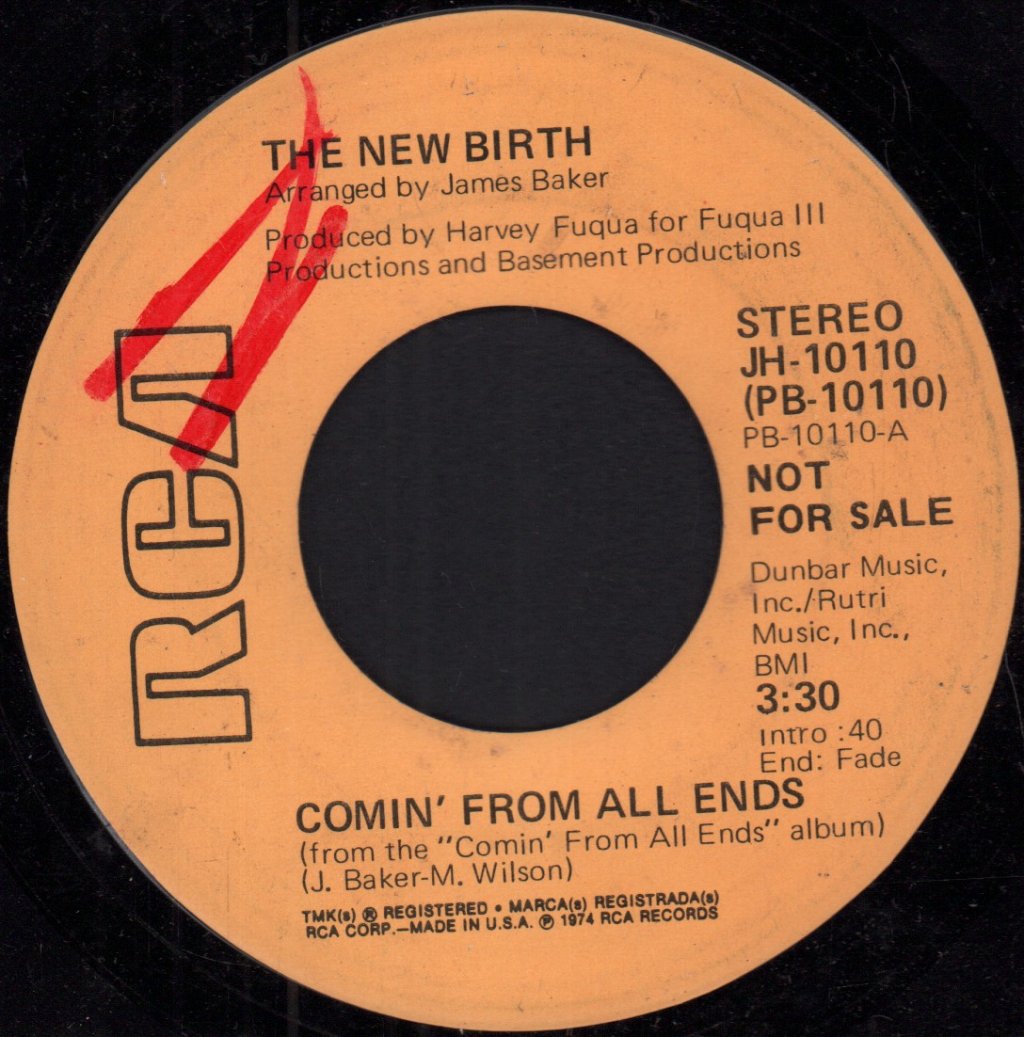 New Birth - Comin' From All Ends - 7 Inch