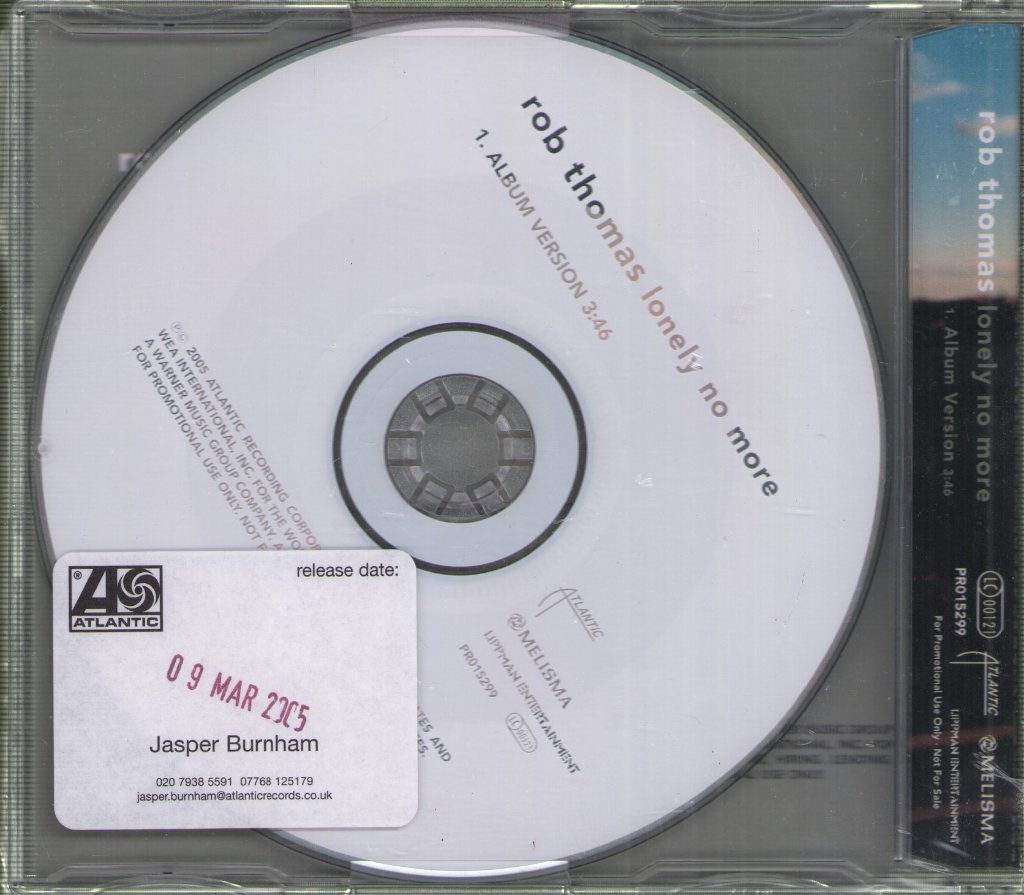 Rob Thomas - Lonely No More - Cd