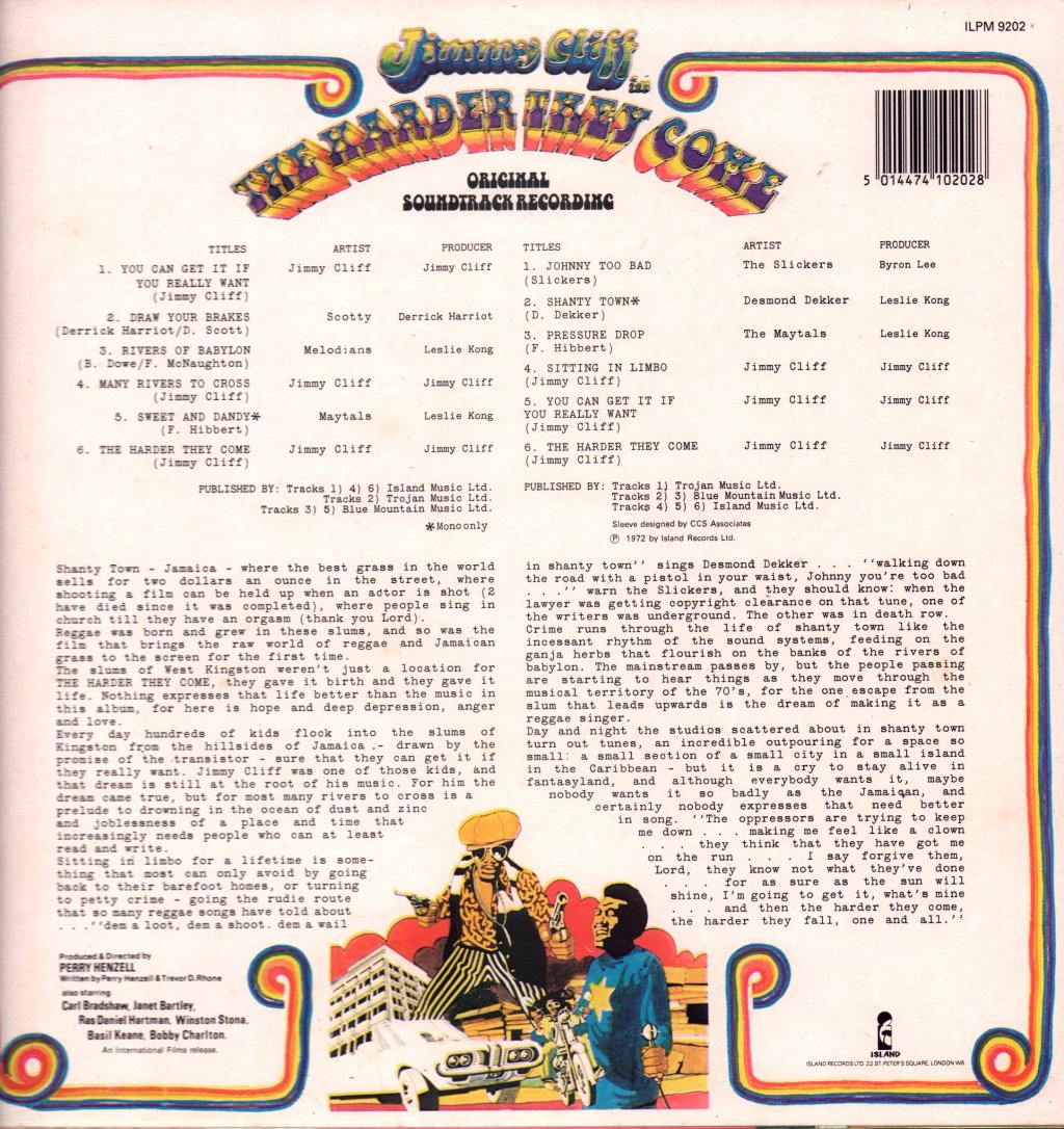 Various Artists - Harder They Come (Original Soundtrack Recording) - Lp