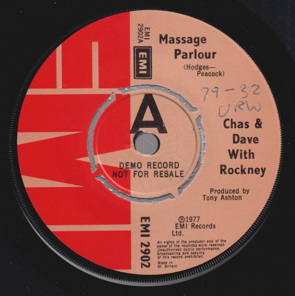 Chas And Dave - Massage Parlour - 7 Inch