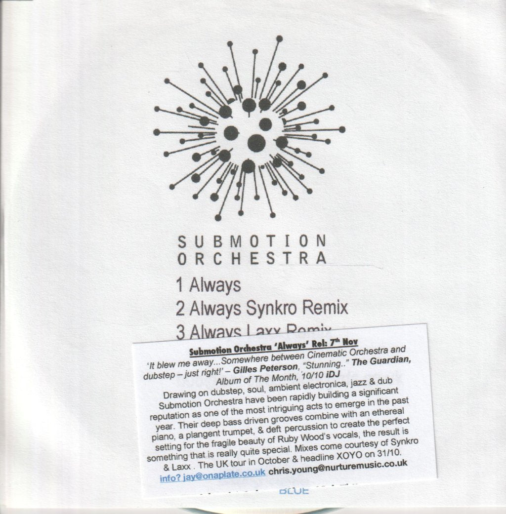 Submotion Orchestra - Always - Cdr