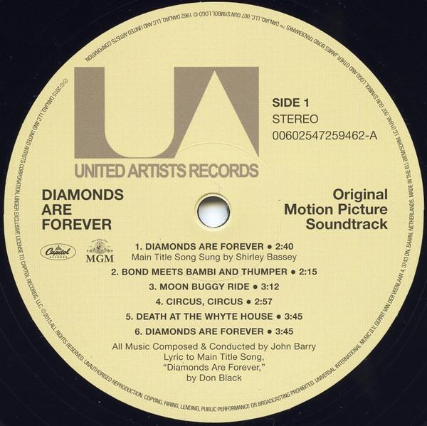 John Barry - Diamonds Are Forever (Original Motion Picture Soundtrack) - Lp