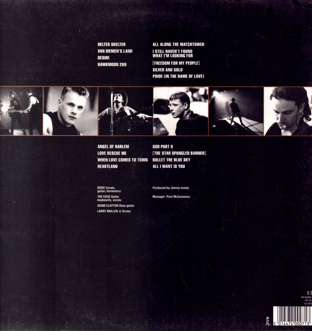 U2 - Rattle And Hum - Double Lp