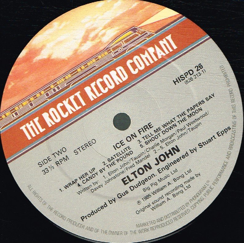 Elton John - Ice On Fire - Lp