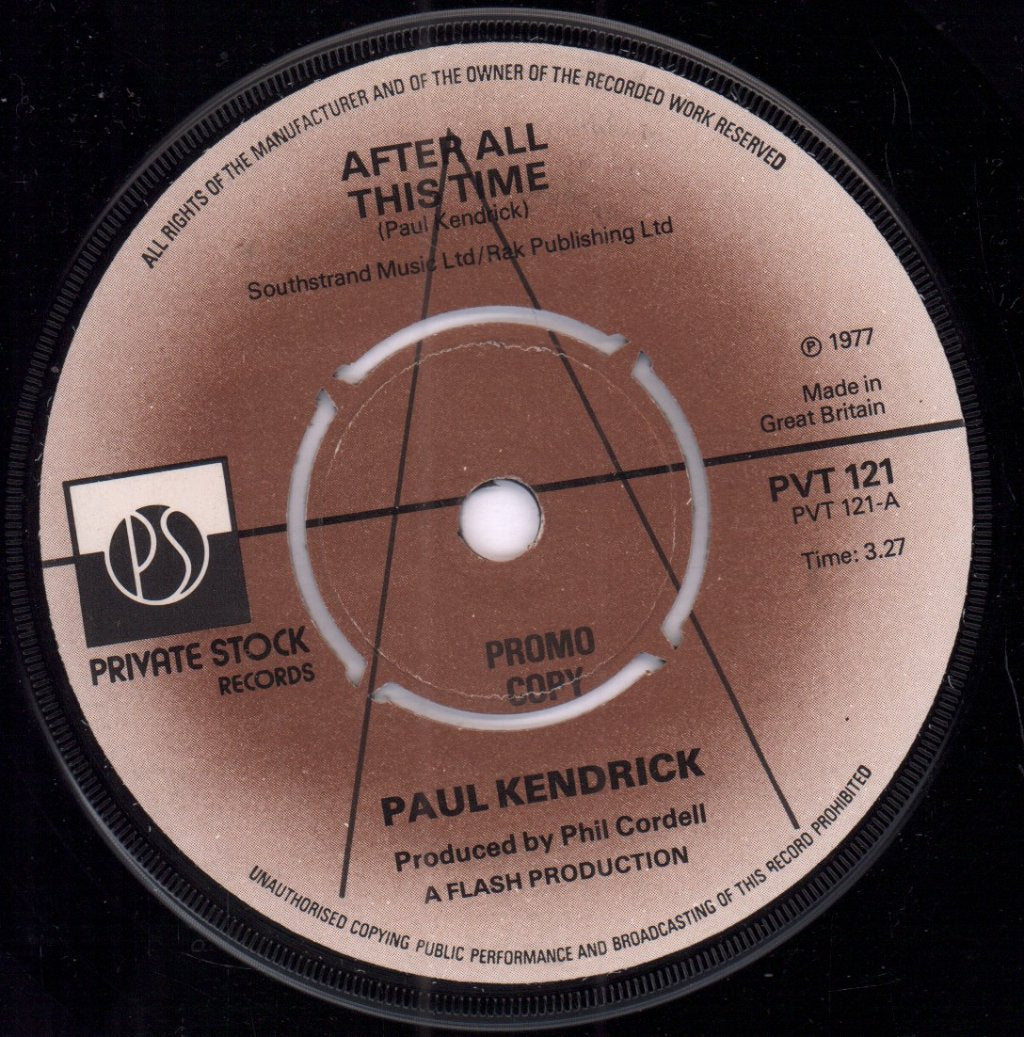 Paul Kendrick - After All This Time - 7 Inch