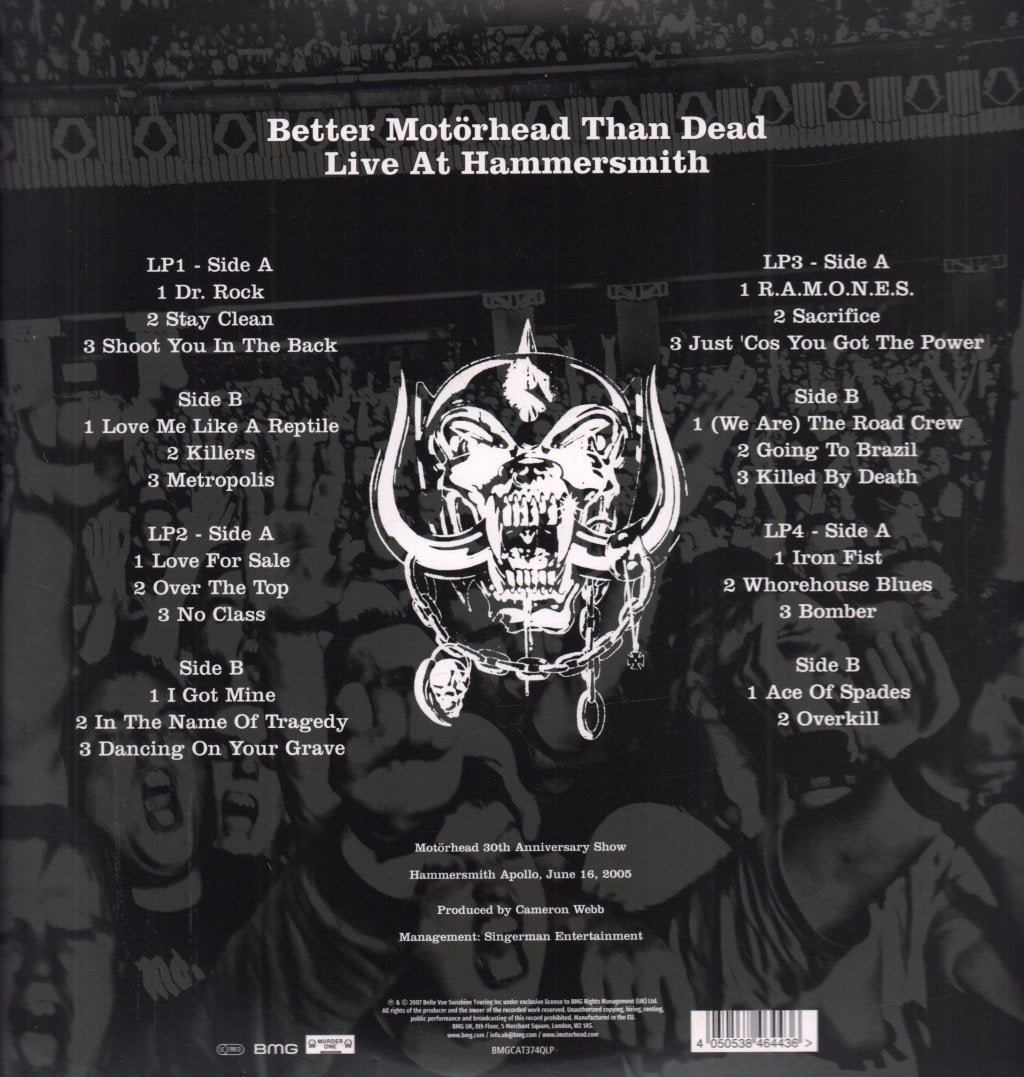 Motorhead - Better Motorhead Than Dead Live At Hammersmith - Lp Box Set