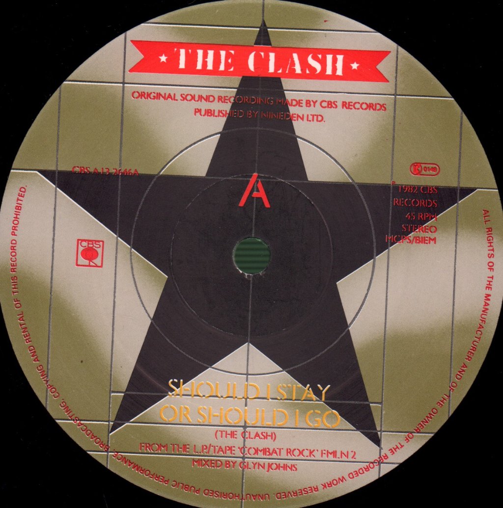 Clash - Should I Stay Or Should I Go / Straight To Hell - 12 Inch