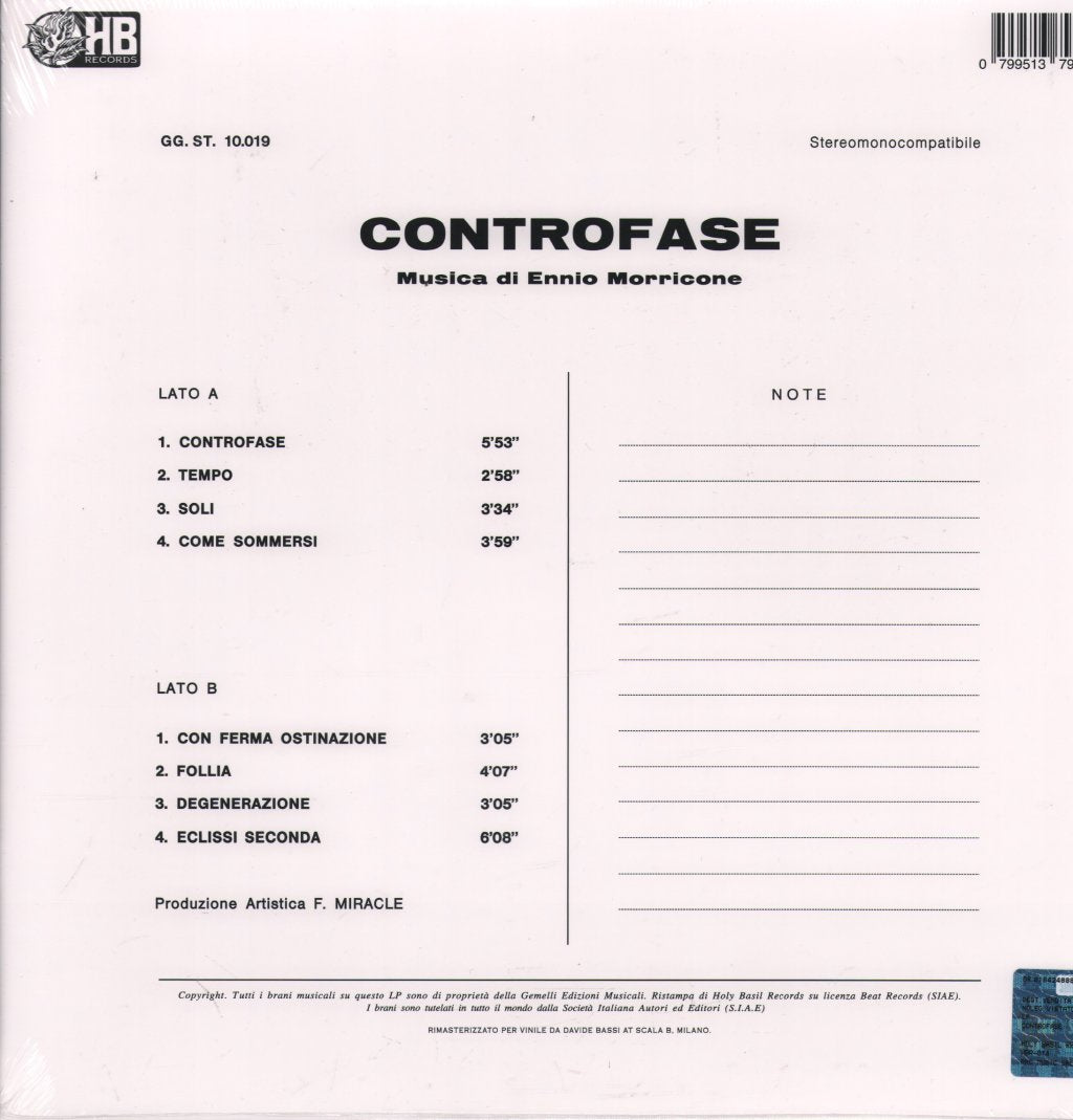 Ennio Morricone - Controfase - Lp