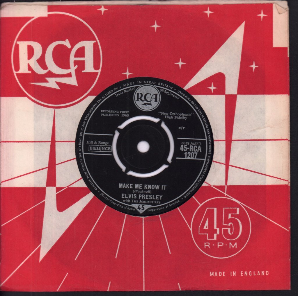 Elvis Presley - It's Now Or Never - 7 Inch