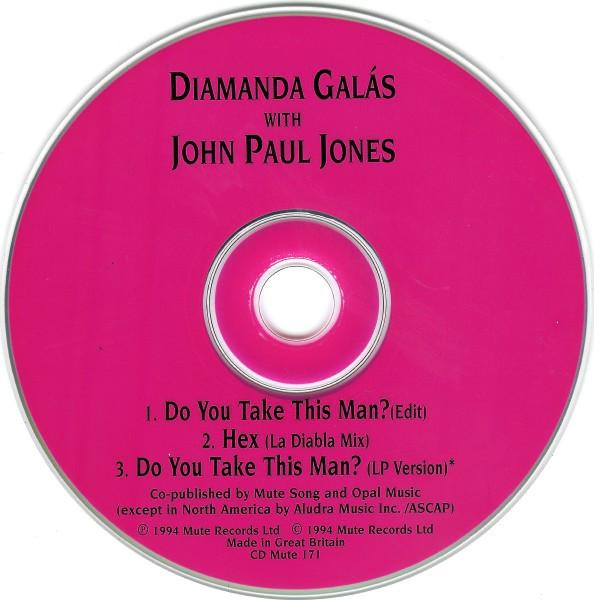 Diamanda Galas With John Paul Jones - Do You Take This Man? - Cd