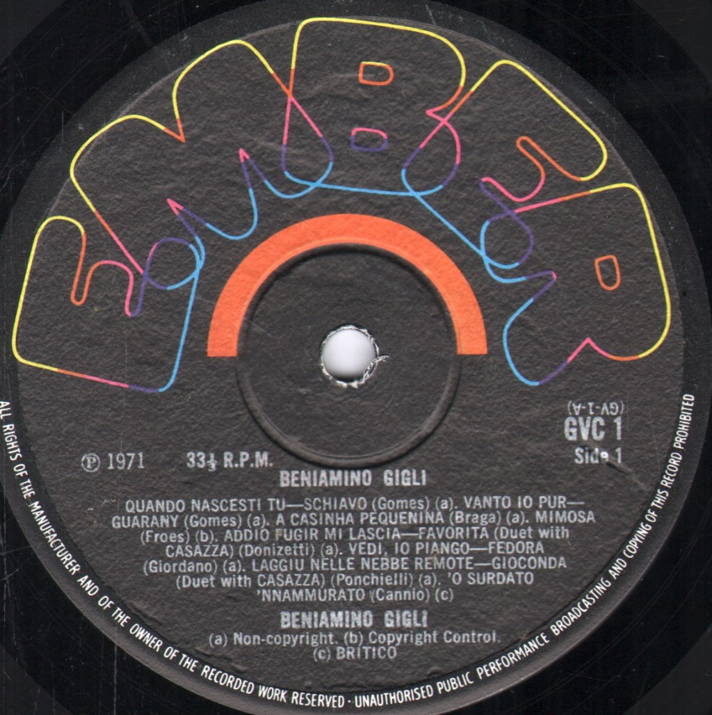 Beniamino Gigli - Beniamino Gigli - Lp