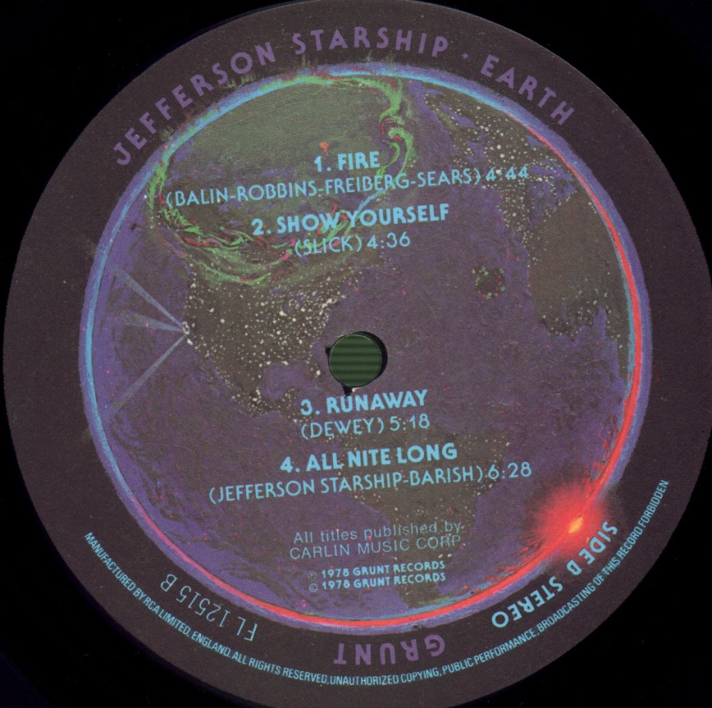 Jefferson Starship - Earth - Lp