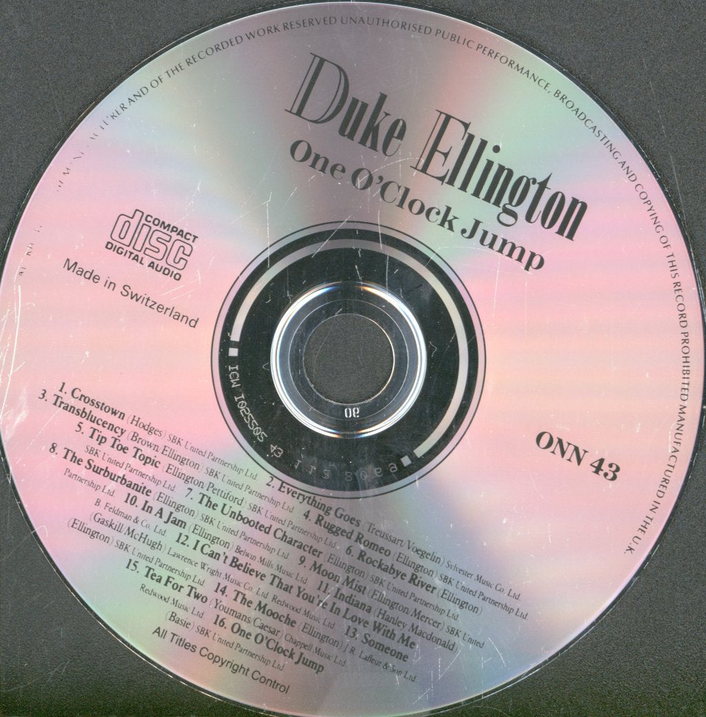 Duke Ellington - One O'Clock Jump - Cd
