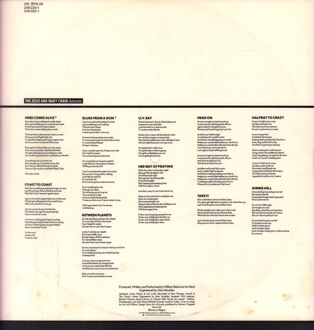 Jesus And Mary Chain - Automatic - Lp