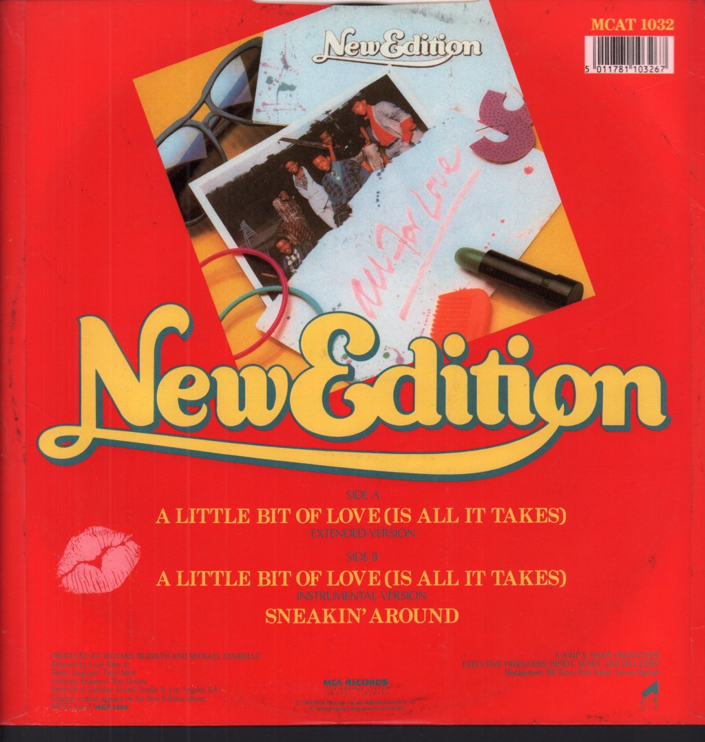 New Edition - A Little Bit Of Love Is All It Takes - 12 Inch