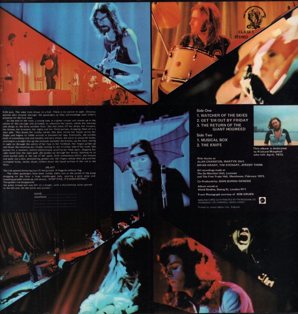 Genesis (Rock/Prog/Pop Group) - Live - Lp