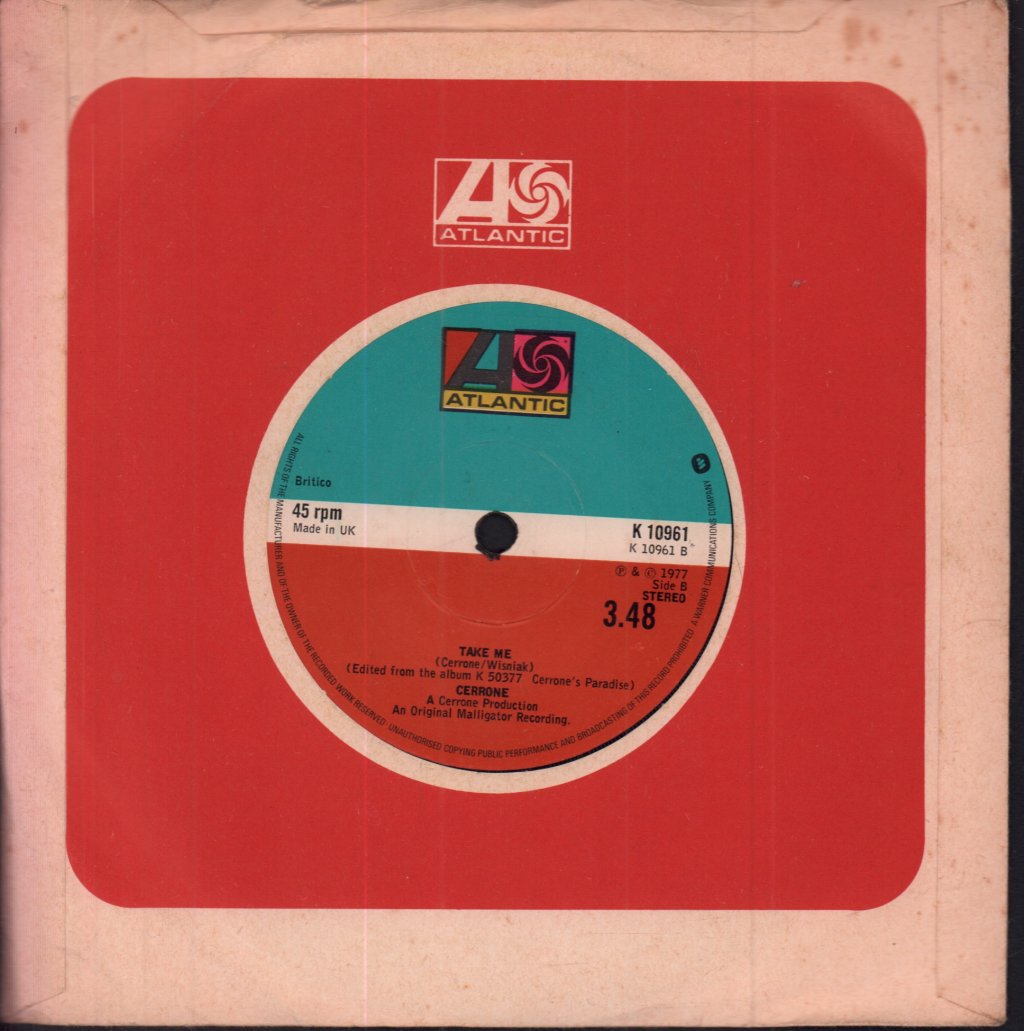 Cerrone - Cerrone's Paradise - 7 Inch