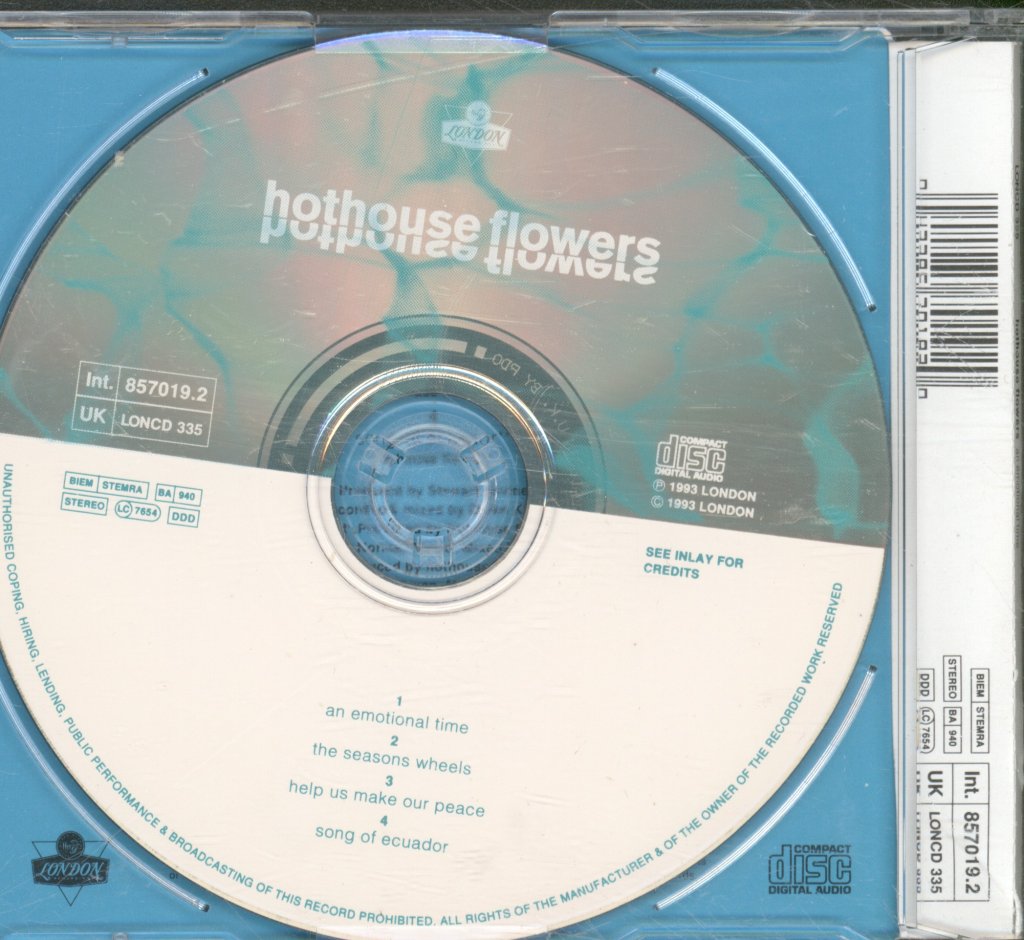 Hothouse Flowers - An Emotional Time - Cd