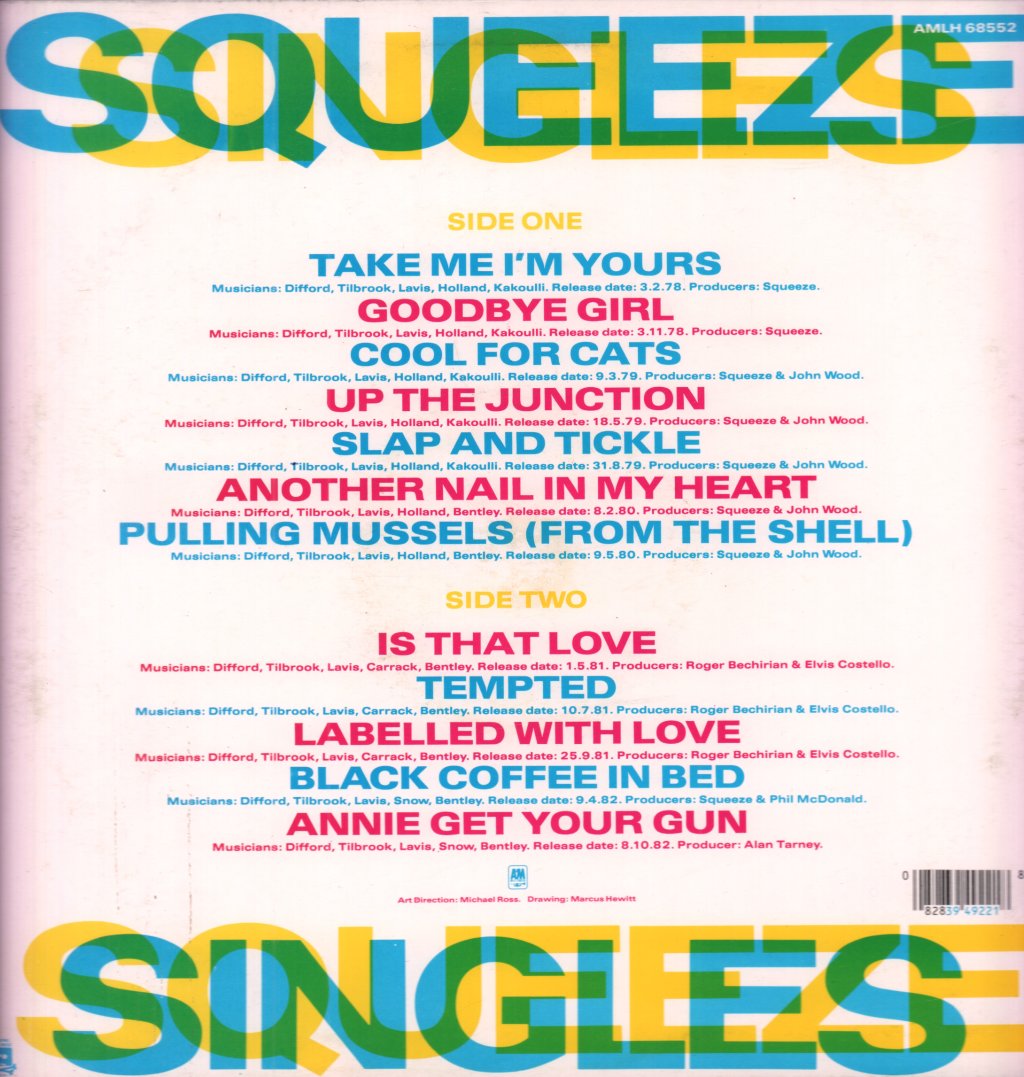 Squeeze - Singles 45'S And Under - Lp