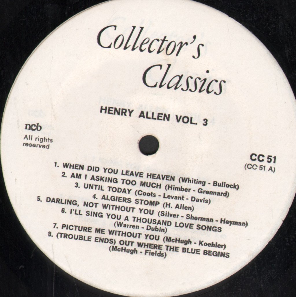Henry Red Allen - 1936 Vol. 3 - Lp
