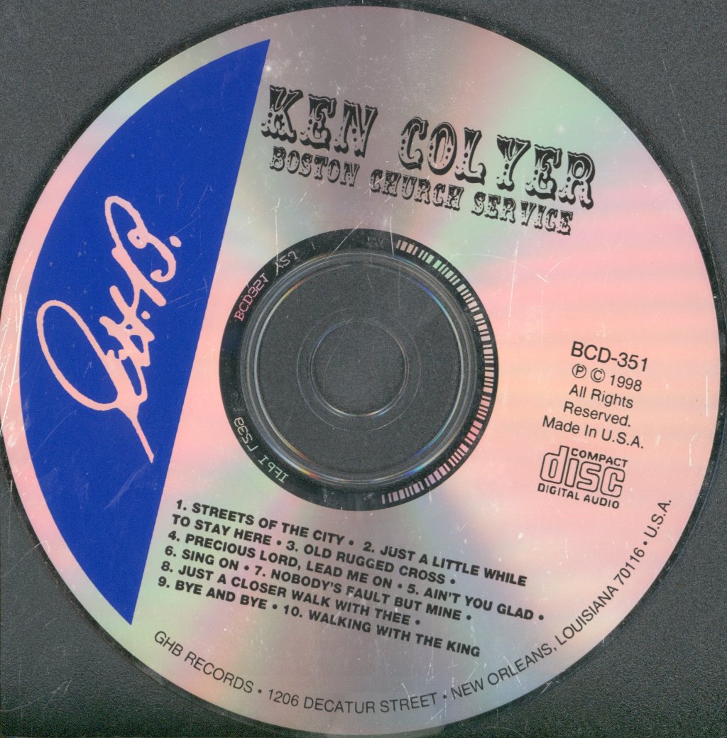 Ken Colyer - Boston Church Service - Cd