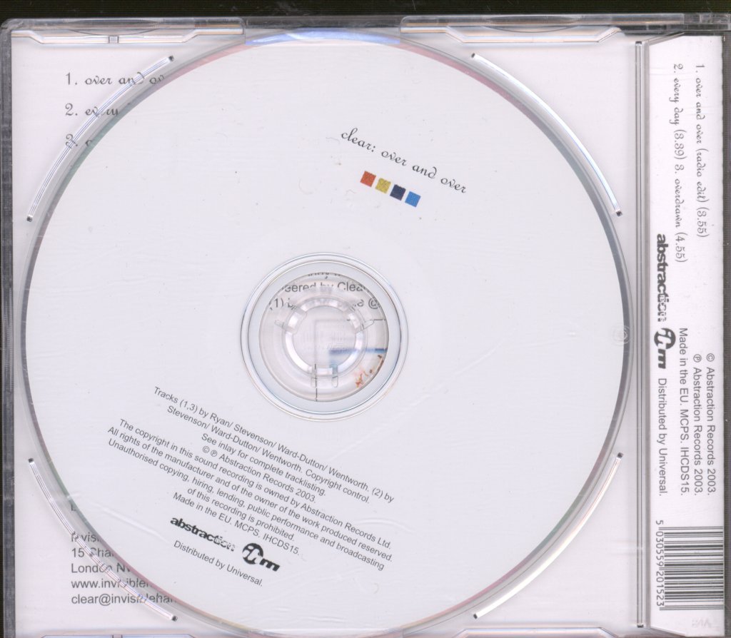 Clear - Over And Over - Cd