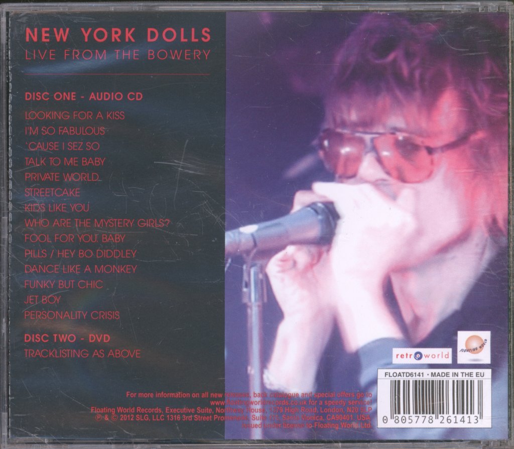 New York Dolls - Live From The Bowery - Cd/Dvd