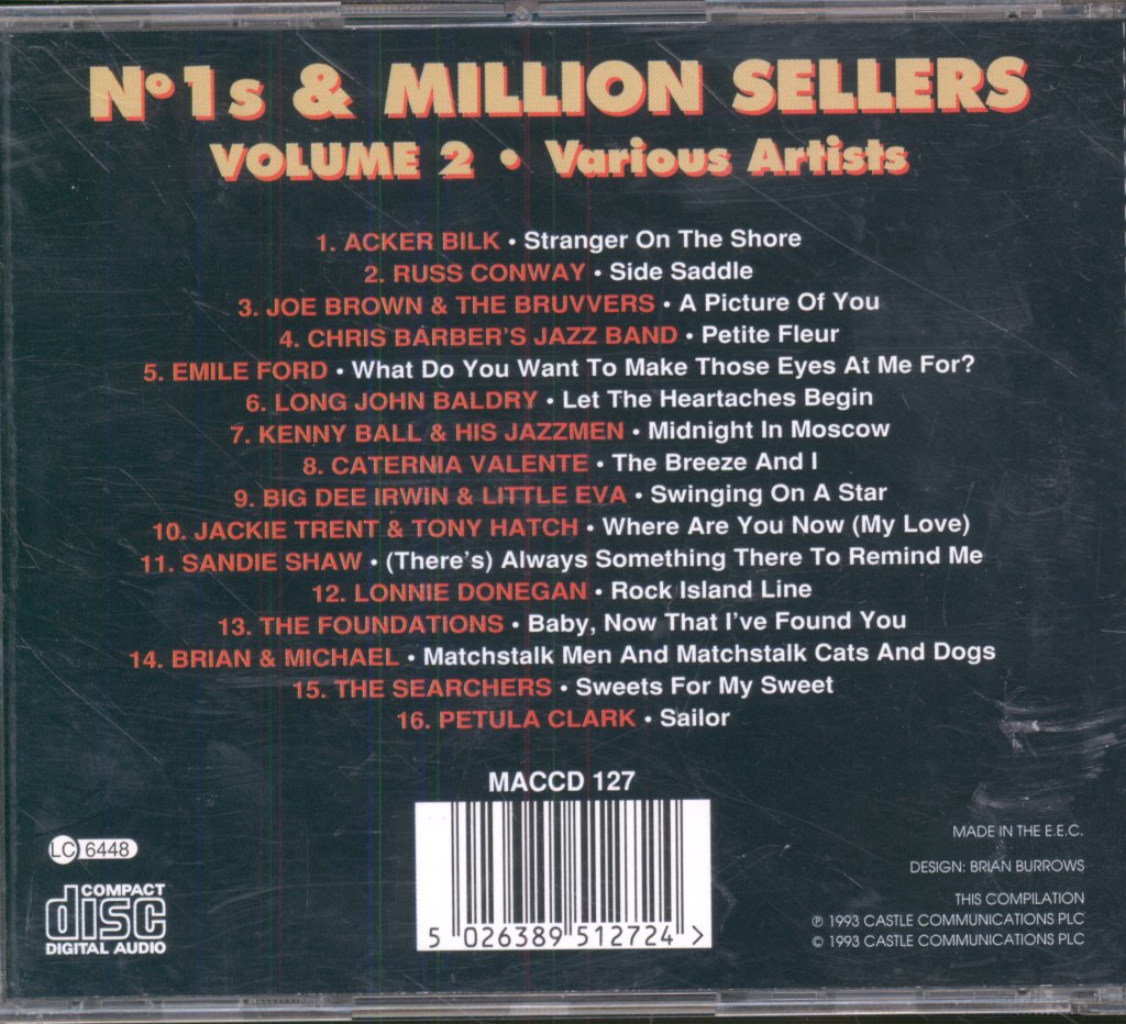 Various Artists - N°1s & Million Sellers - Volume 2 - Cd