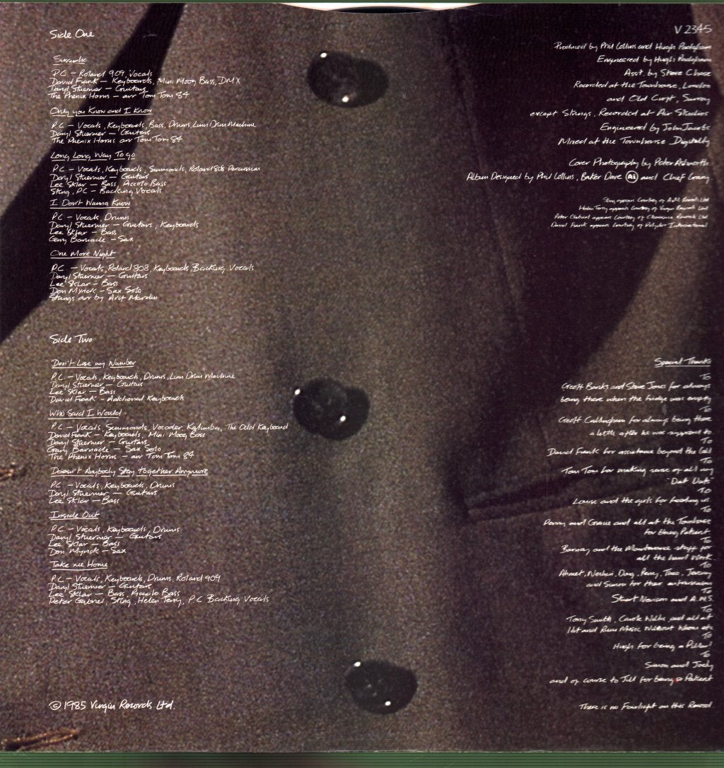 Phil Collins - No Jacket Required - Lp