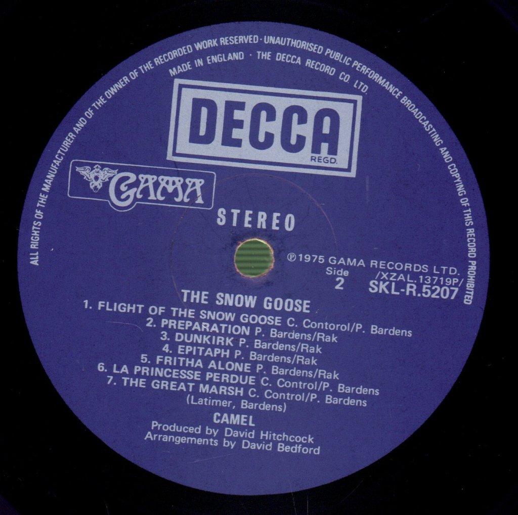 Camel - Snow Goose - Lp