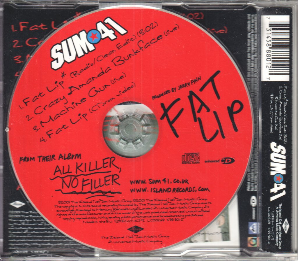 Sum 41 - Fat Lip - Cd