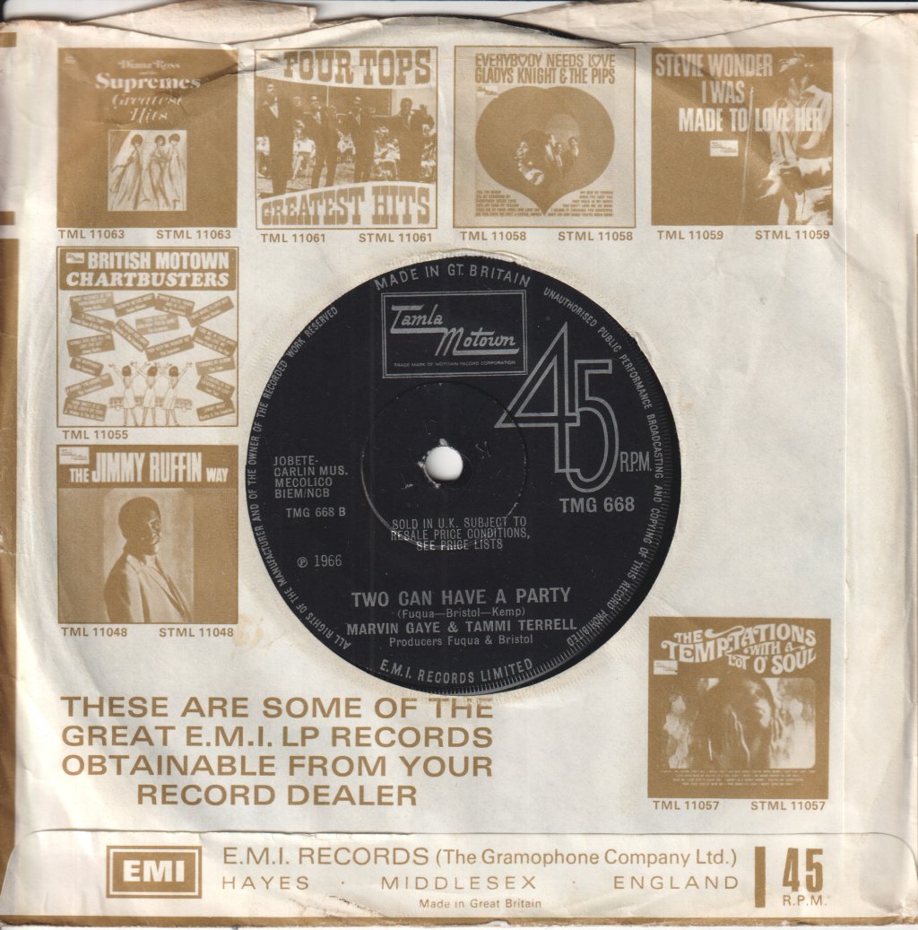 Marvin Gaye And Tammi Terrell - You're All I Need To Get By - 7 Inch