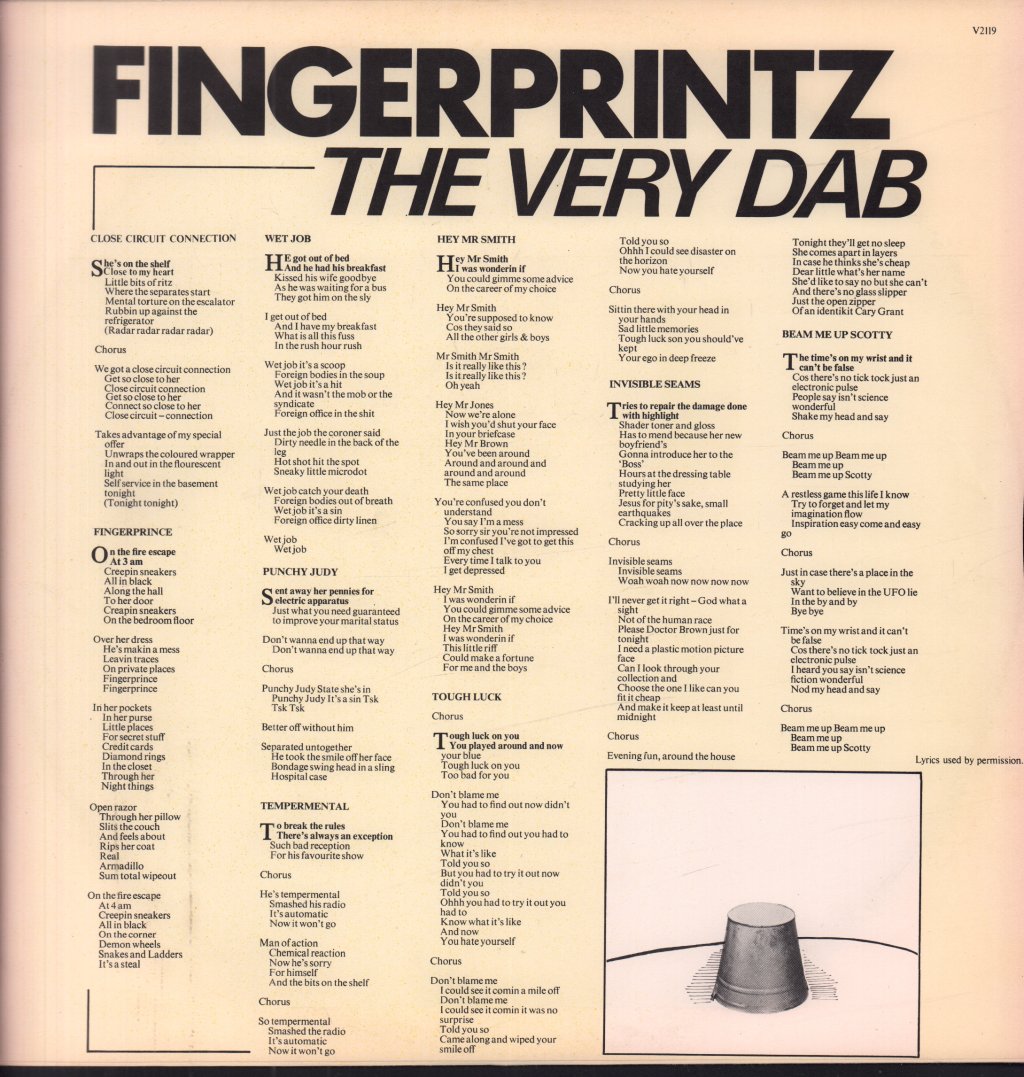 Fingerprintz - Very Dab - Lp