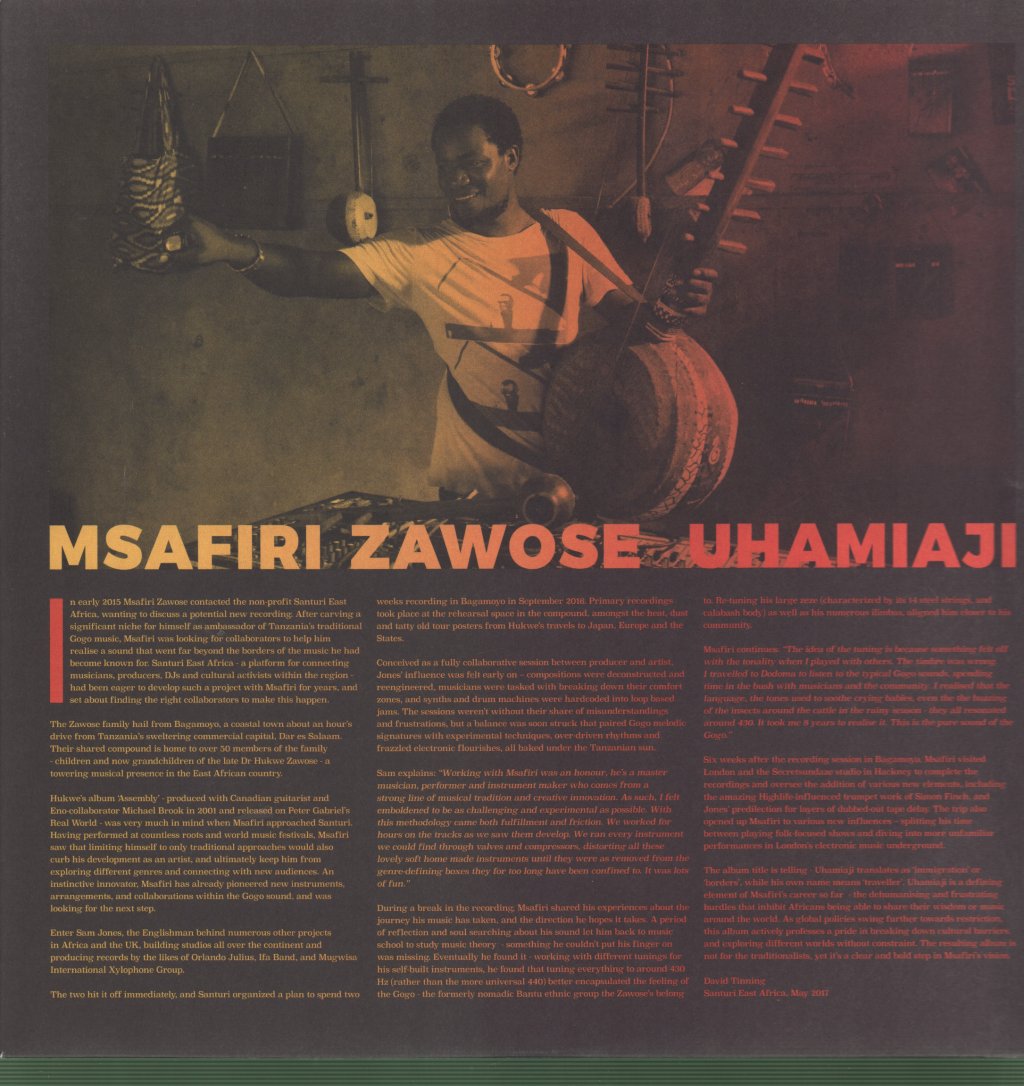 Msafiri Zawose - Uhamiaji - Double Lp