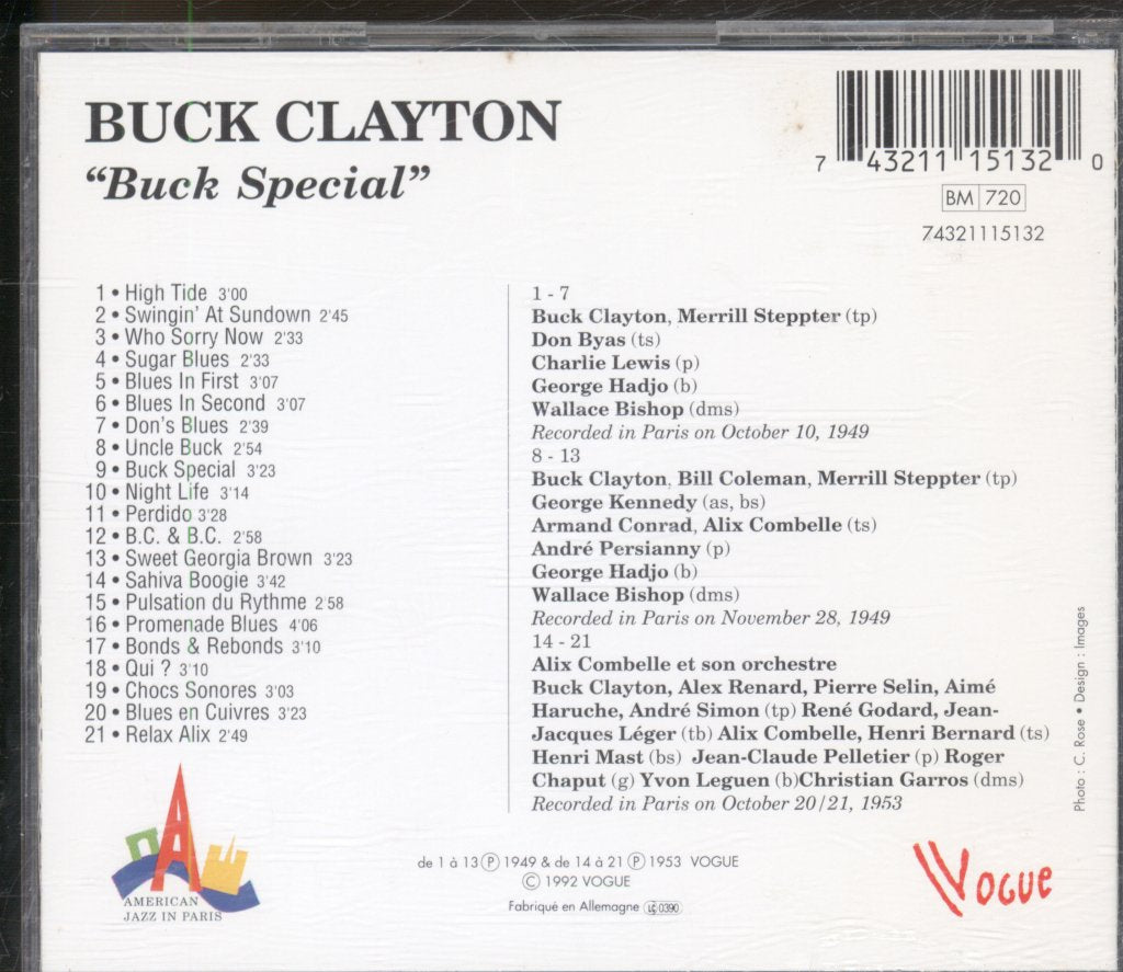 Buck Clayton - Buck Special - Cd