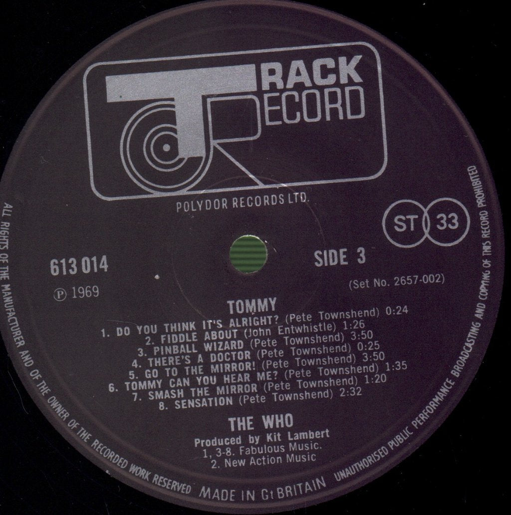 Who - Tommy - Double Lp