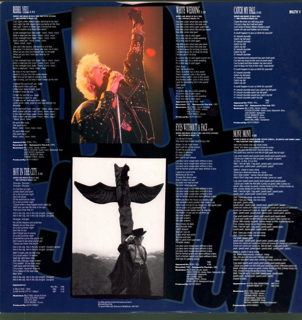 Billy Idol - Idol Songs - Lp