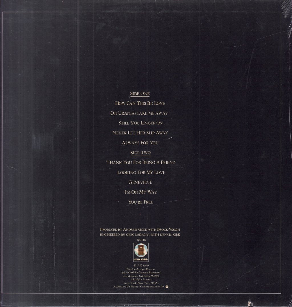 Andrew Gold - All This And Heaven Too - Lp