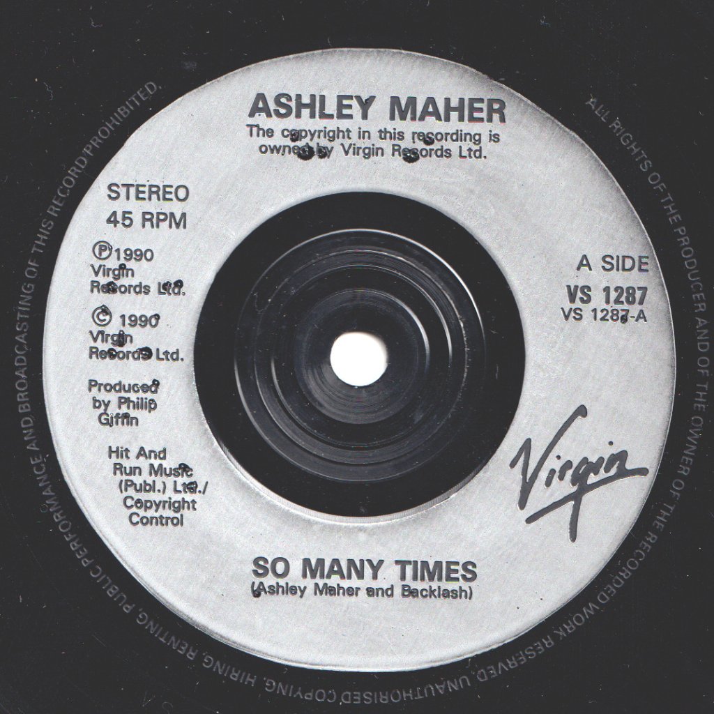 Ashley Maher - So Many Times - 7 Inch