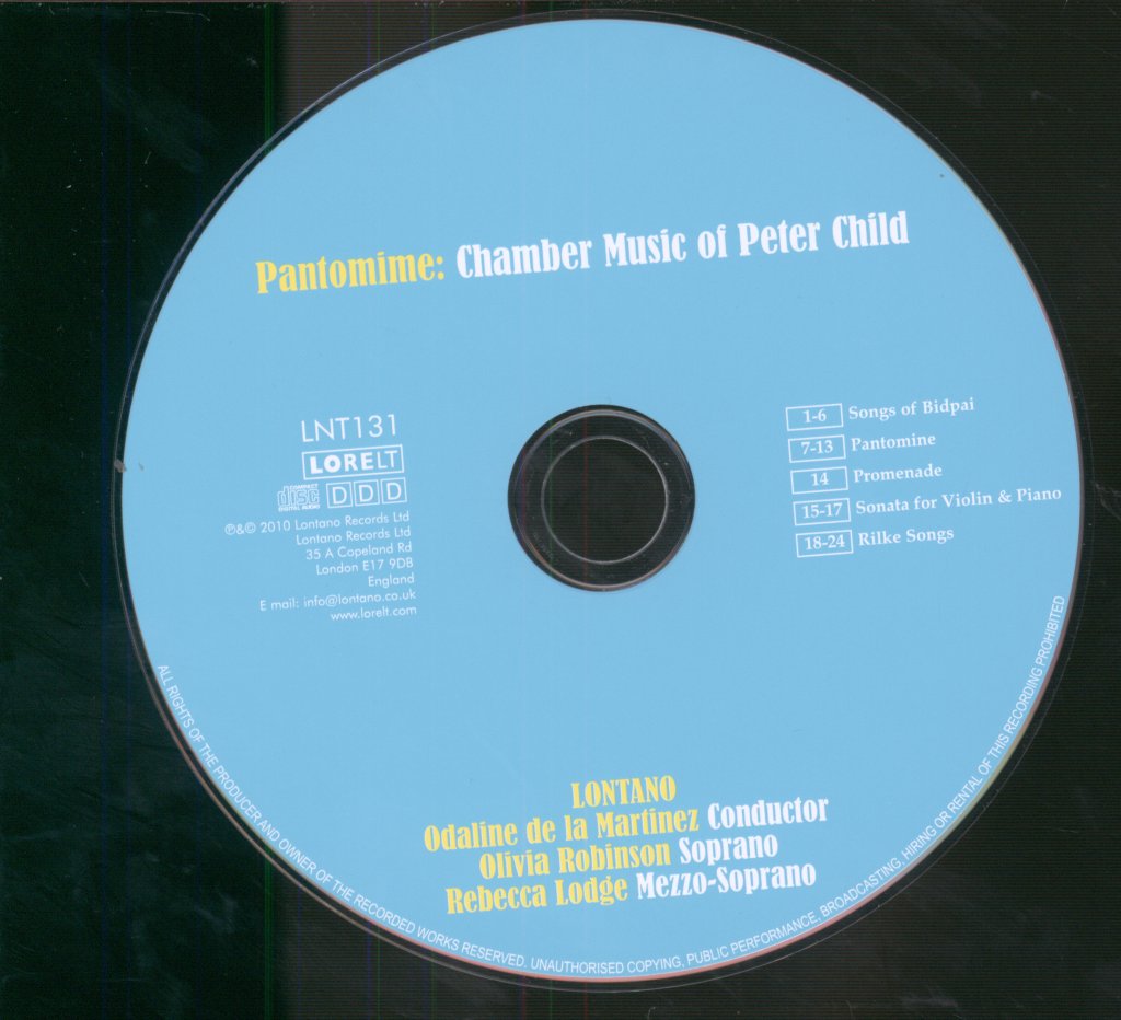 Lontano, Ondaline De La Martinez - Chamber Music Of Peter Child - Cd