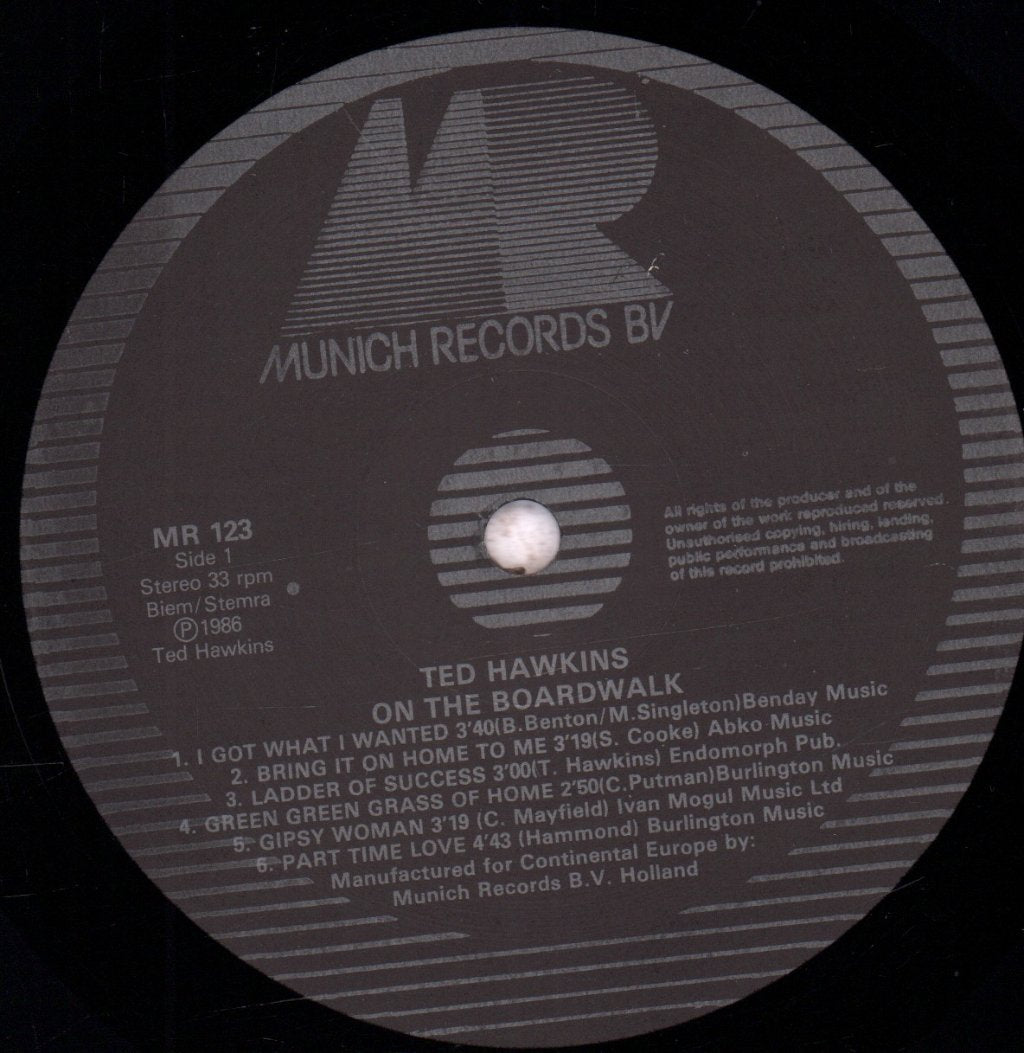 Ted Hawkins - On The Boardwalk At Venice Beach California - Lp