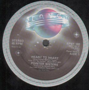 Pointer Sisters - Heart To Heart - 12 Inch