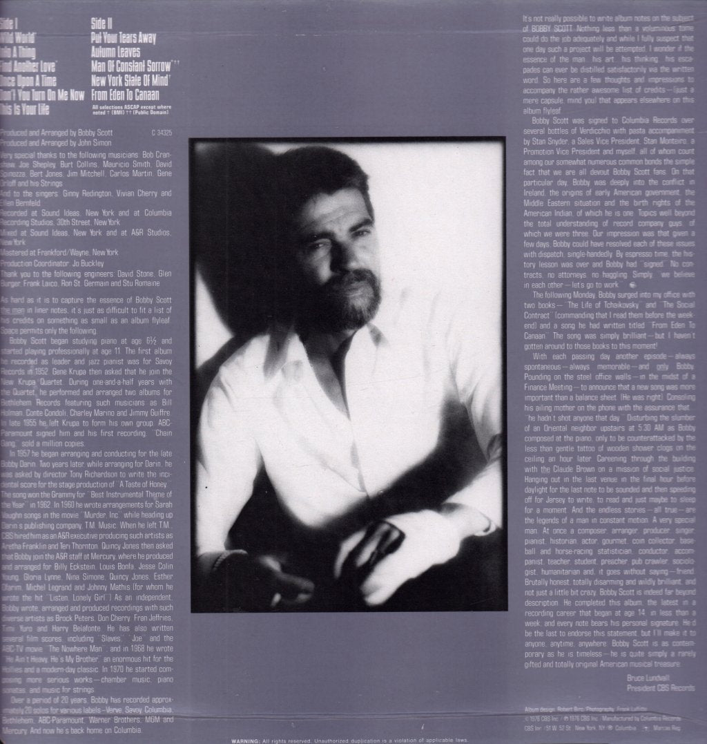 Bobby Scott - From Eden To Canaan - Lp